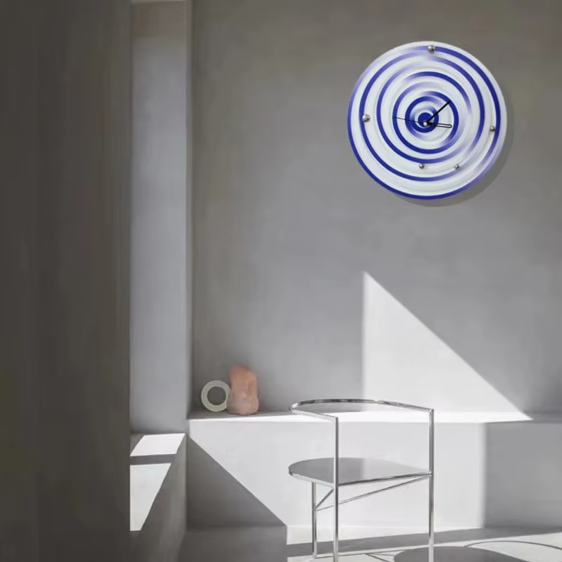 Interior Design Kitchen And Living Room - 클래식 주방 벽시계 한국 인테리어 미니멀리스트