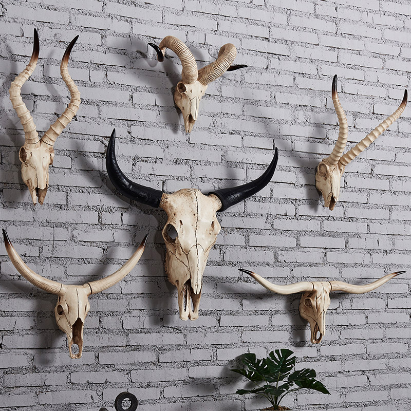 Interior Design Home Decor - 인공 암소 두개골 양 두개골 벽