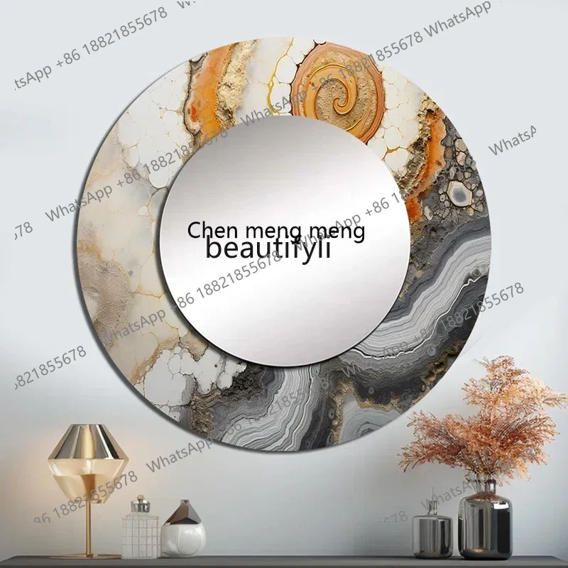 Rattan Mirror Round - Q178 CC 원형 거울 맞춤형 버킷