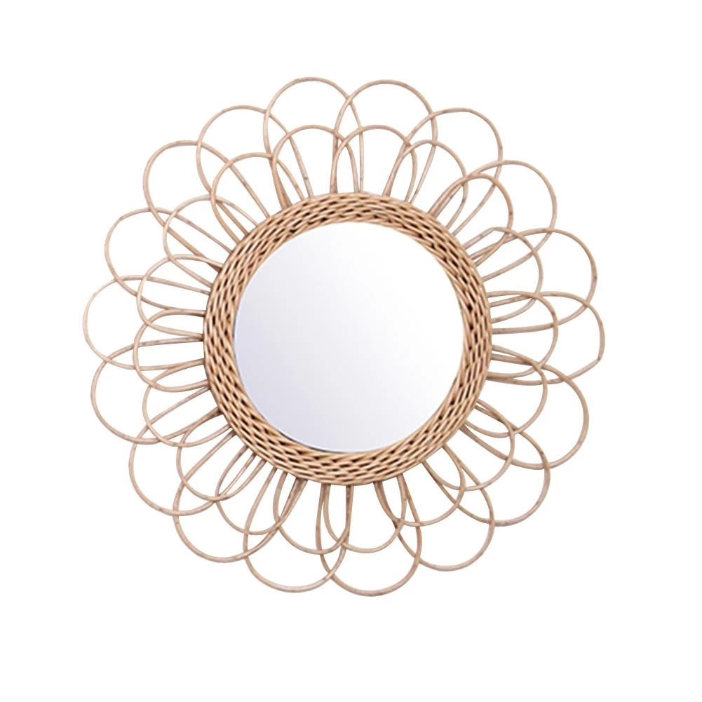라탄 거울 혁신적인 홈 아트 원형 거울 거실 벽걸이 거 - Rattan Mirror Round 리뷰 및 가격