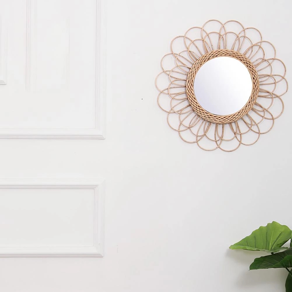 라탄 거울 혁신적인 홈 아트 원형 거울 거실 벽걸이 거 - Rattan Mirror Round 리뷰 및 가격