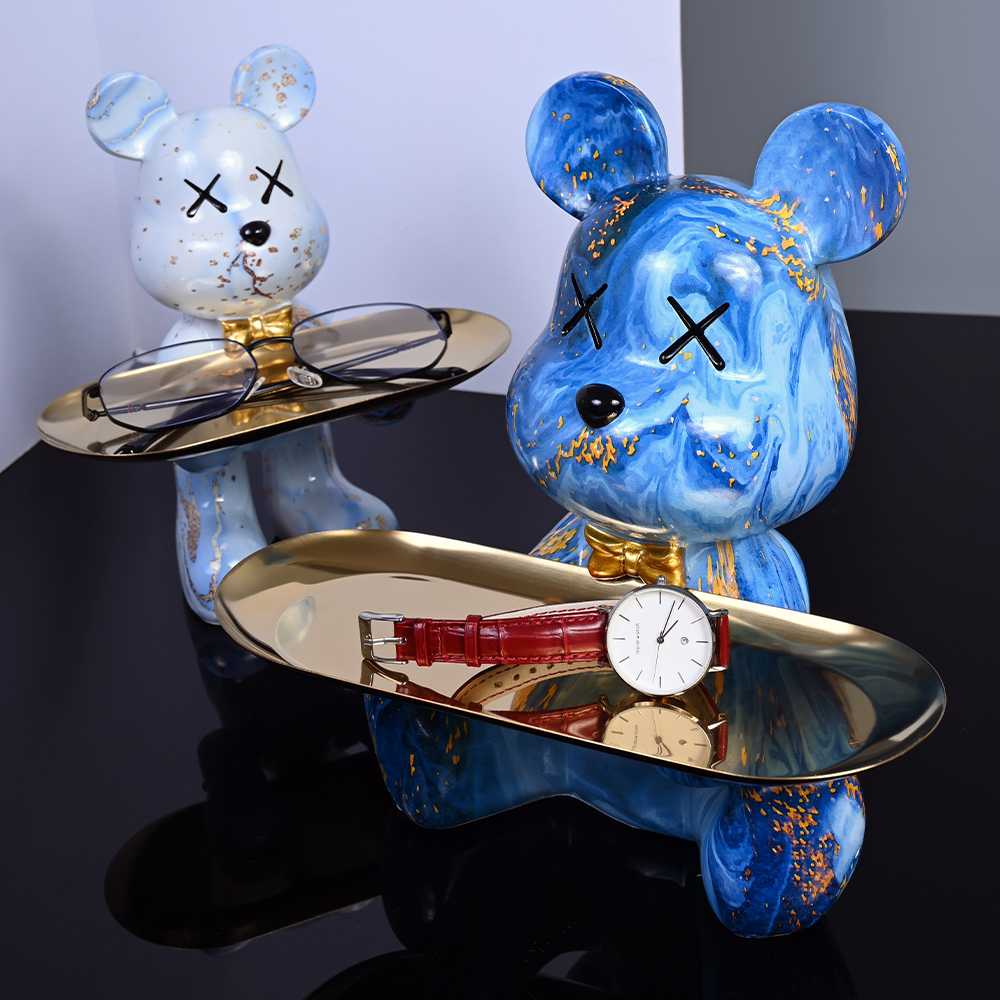 다채로운 곰 동상과 조각 집사 그림 장식품 인테리어 북 - Interior Design Home Decor 리뷰 및 가격