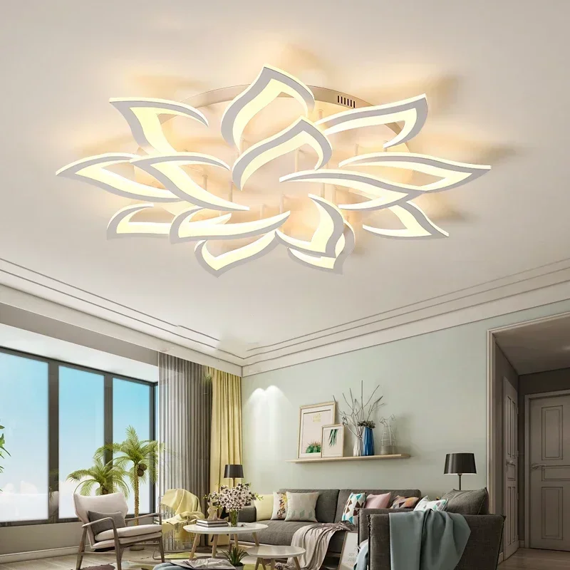 디자이너 LED 꽃잎 샹들리에, 거실 침실 주방 모던  - Interior Design Kitchen And Living Room 리뷰 및 가격