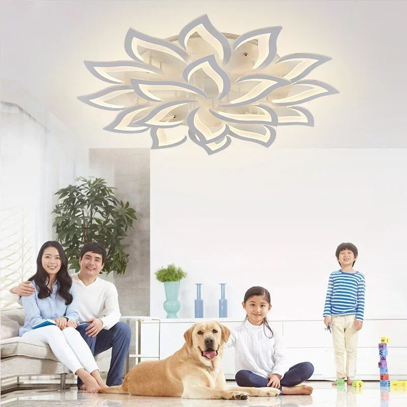 디자이너 LED 꽃잎 샹들리에, 거실 침실 주방 모던  - Interior Design Kitchen And Living Room 리뷰 및 가격
