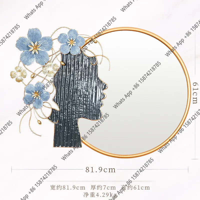 GH 프리미엄 배경 장식 거울 통나무 침실 원형 홈 북 - Rattan Mirror Round 리뷰 및 가격