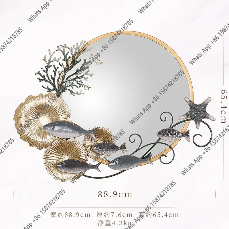 GH 프리미엄 배경 장식 거울 통나무 침실 원형 홈 북 - Rattan Mirror Round 리뷰 및 가격