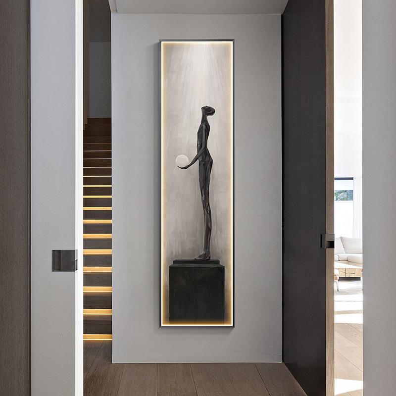 현대적인 캐릭터 모델링 추상 LED 벽 램프 아트 거실 - Interior Design Kitchen And Living Room 리뷰 및 가격
