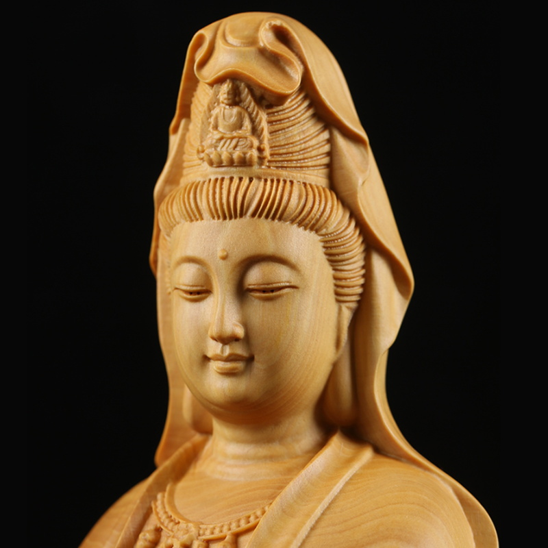 자연 사이프러스 Guanyin 부처님 장식 문자 동상, - Interior Design Home Decor 리뷰 및 가격
