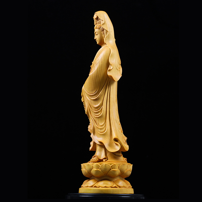 자연 사이프러스 Guanyin 부처님 장식 문자 동상, - Interior Design Home Decor 리뷰 및 가격