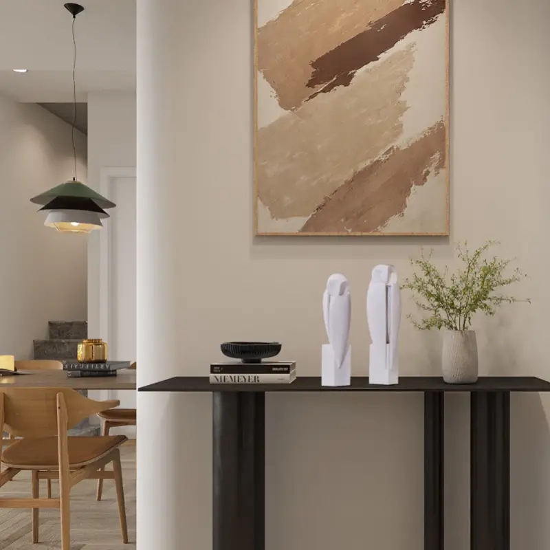 미니멀리스트 올빼미 동상 조각 동물 장식 인형 책장에  - Interior Design Home Decor 리뷰 및 가격